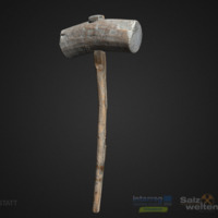 Marreta de madeira da Idade do Bronze (modelo 3D).png